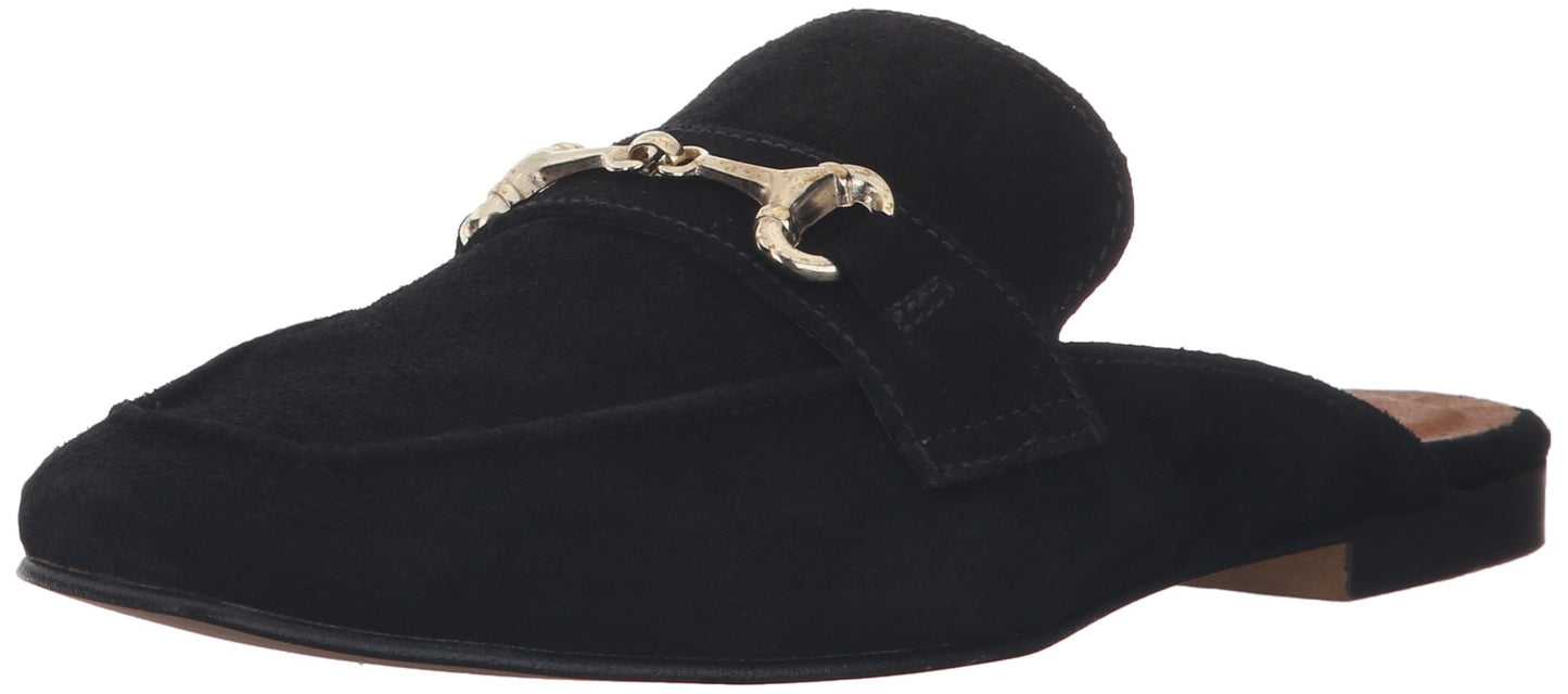 STEVEN by Steve Madden Women's Razzi Slip-on Loafer, Black Suede, 8 M US