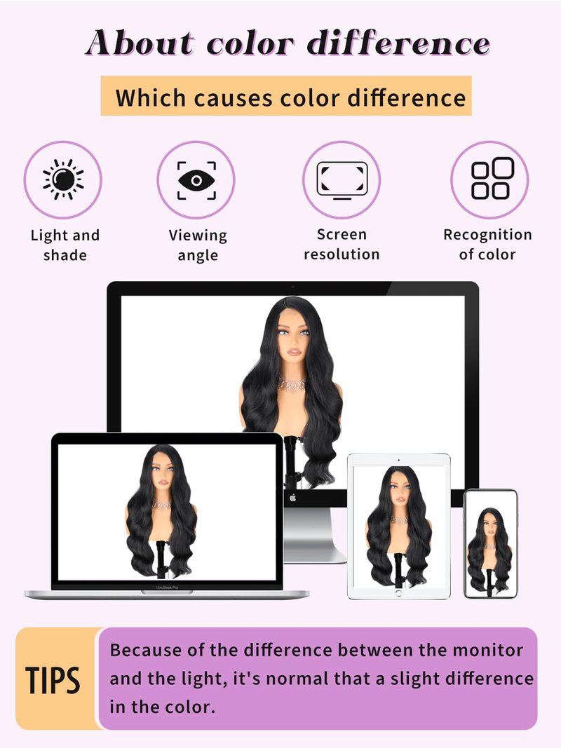 NOSTALGA Black Wigs for Women Long Wavy Curly Wig 28 Inch Side Part Natural Looking Synthetic Heat Resistant Wig for Daily Party Use