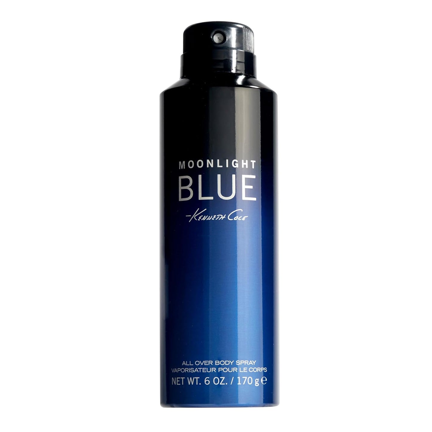 Kenneth Cole Moonlight Blue Body Spray for Men - Long-Lasting Scent with Bergamot, Nutmeg & Patchouli | 6 Fl Oz