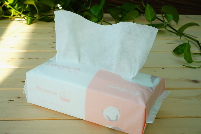 Careboree Extra Thick Dry Wipe, 100% Cotton, Lint-Free Cotton Tissues (5 Pack)