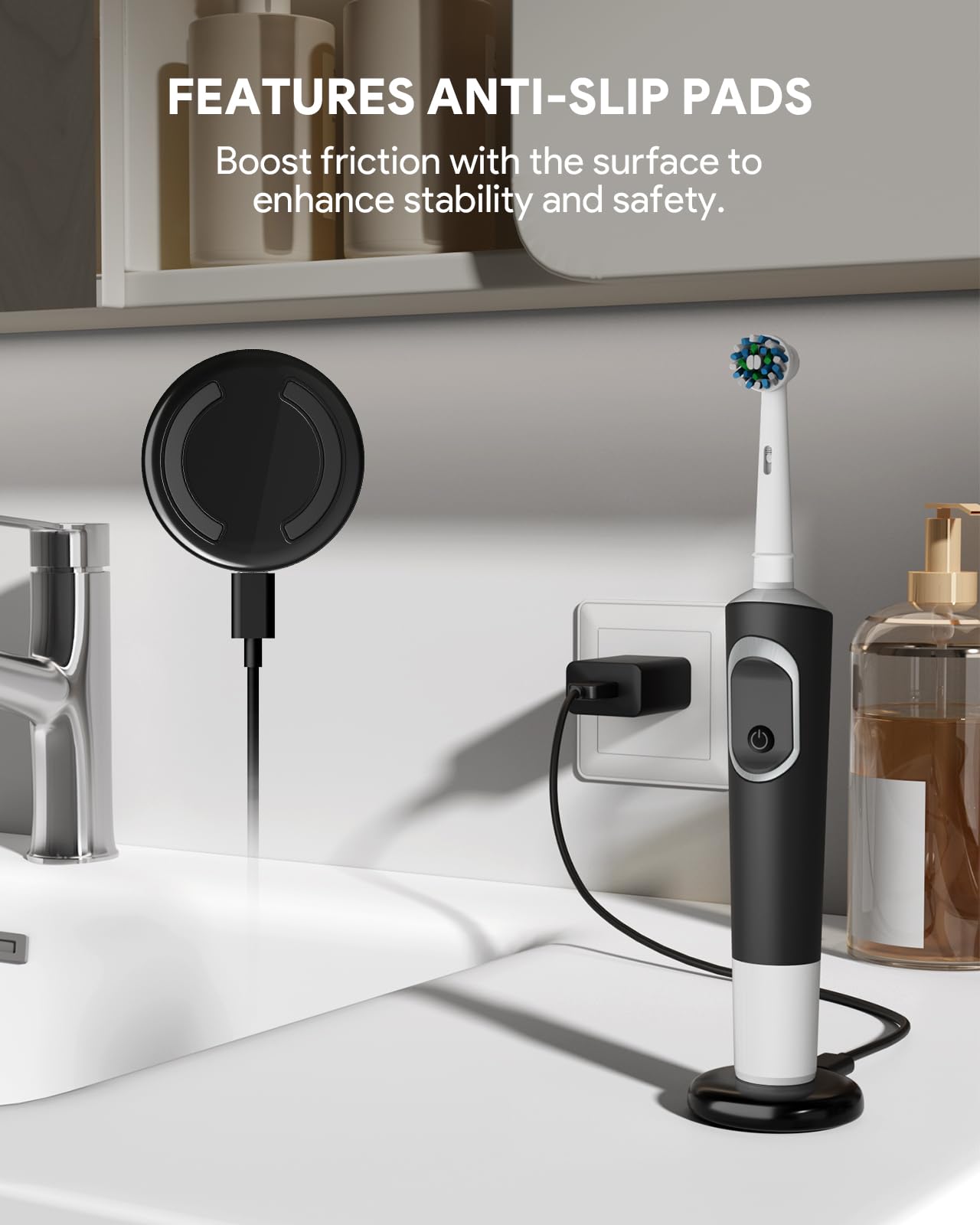 Induction Charger Compatible with Oral-B Braun Electric Toothbrushes