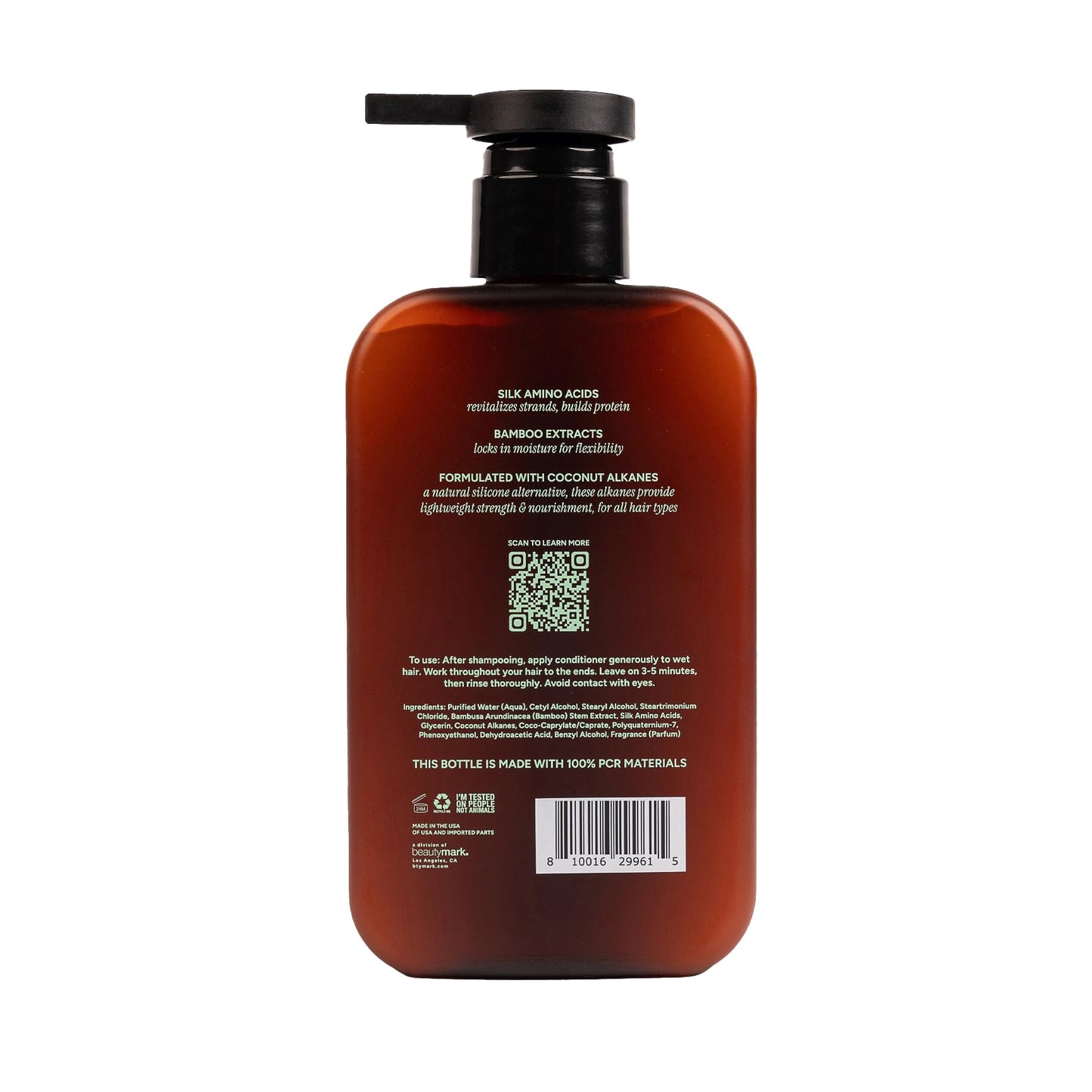 Repairing Conditioner ā Strengthens & Restores with Silk Amino Acids, Bamboo Extract & Coconut Alkanes ā Silicone-Free, Paraben-Free, Frizz-Free, Vegan, All Hair Types ā 12.5 fl oz