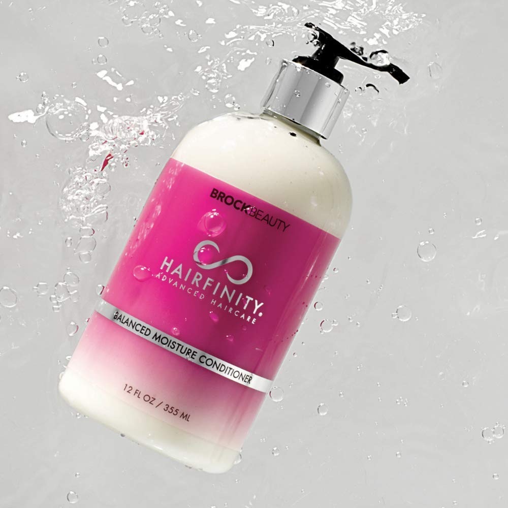 Hairfinity Balanced Moisture Biotin Conditioner - Silicone & Sulfate Free Growth Formula, white Coconut, 12 Fl Oz