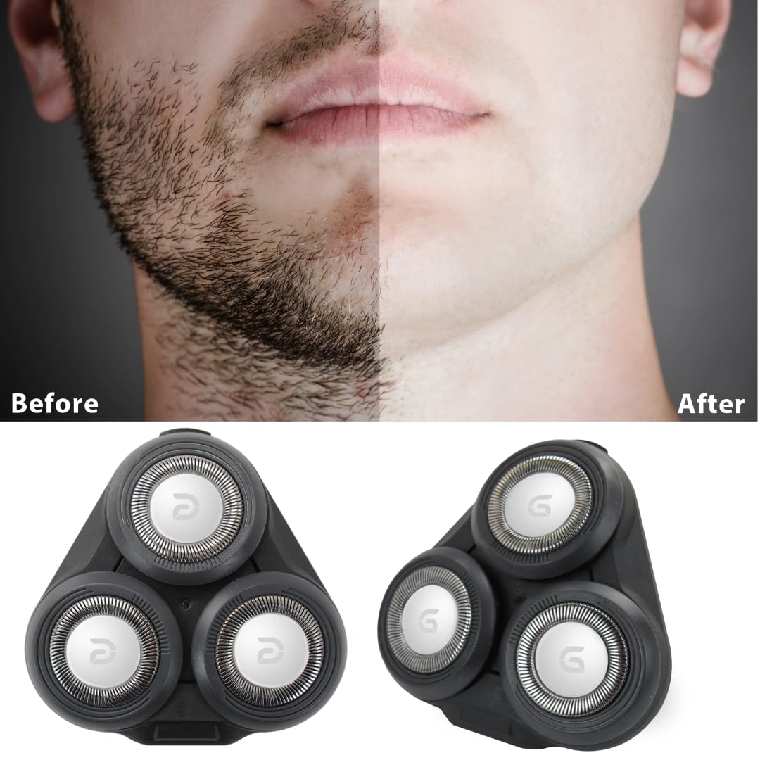INGQI Upgraded Replacement Complete Head Assembly for Philips Norelco Series 5000 Shavers