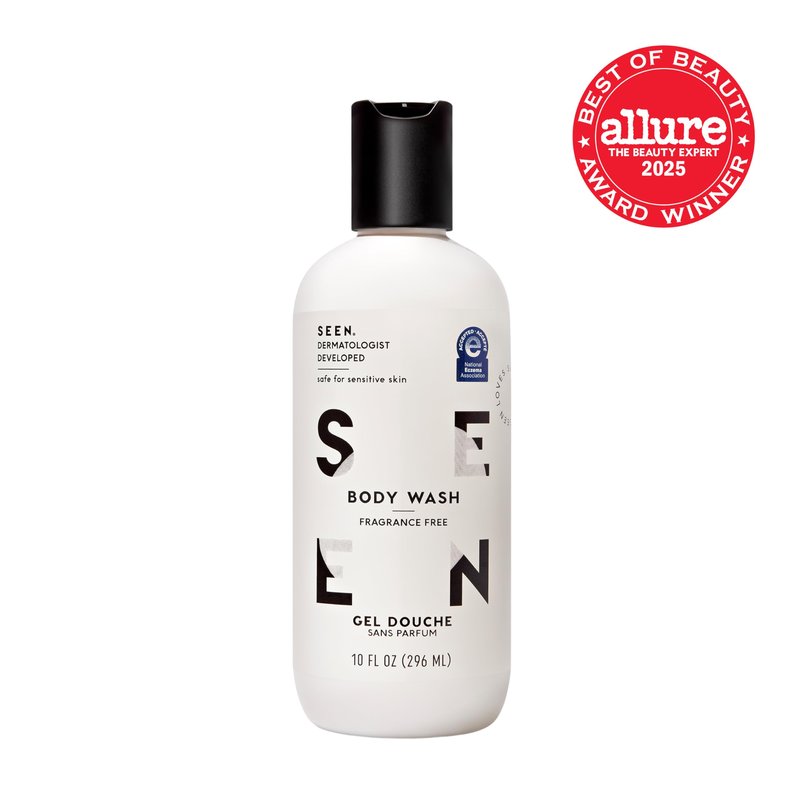 SEEN Body Wash, Fragrance Free - Non-Comedogenic & Non-Irritating Body Wash- Dermatologist-Developed - Safe for Sensitive, Eczema & Acne Prone Skin