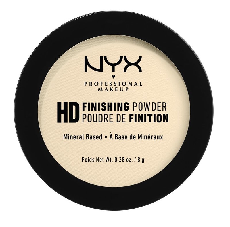 NYX PROFESSIONAL MAKEUP HD Finishing Powder, Pressed Setting Powder - Banana