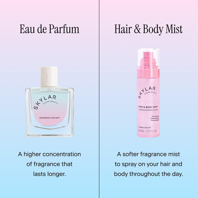 Skylar Vanilla Sky Hair & Body Mist | Hypoallergenic & Clean Fragrance | Vegan, Cruelty Free, and Safe For Sensitive Skin | 80 ML, 2.7 Fl Oz