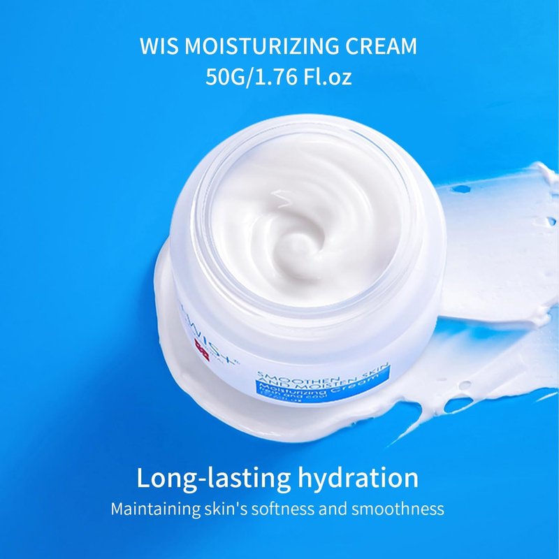 +WIS+ Moisturizing 4-Piece Skin Care Set - with Facial Cleanser, Toner, Lotion, Cream for for Cleansing, Hydration, Repair and Anti Aging,stocking stuffers