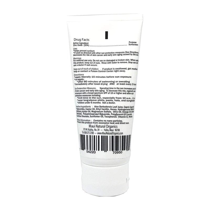 Maui Surfer Honey All Natural Sunscreen Lotion SPF 30 Reef Safe