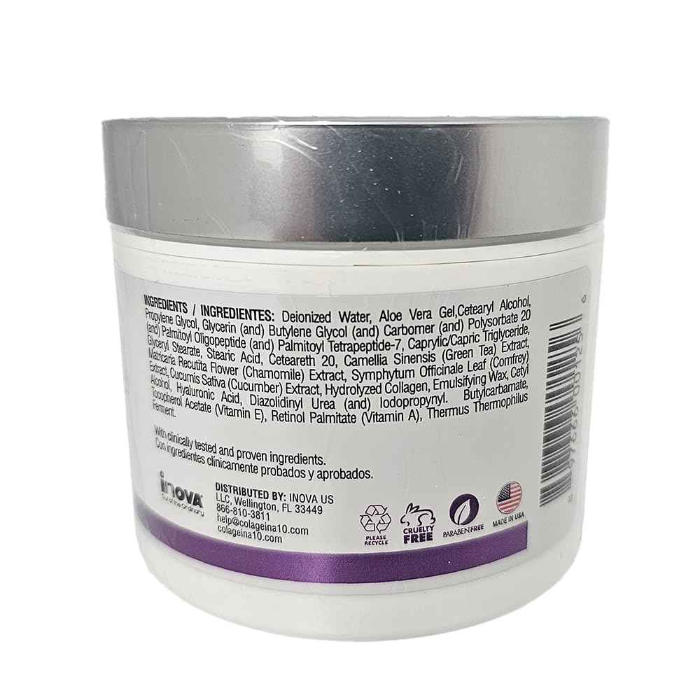 Colageina 10 Anti-Aging Day and Night Cream 4oz, Crema Facial Anti-Edad de Dia y Noche 120ml
