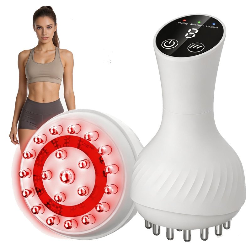 HarrFlow Lymphatic Drainage Massager & Anti Cellulite Massage Tool, Lymphatic Massager,Helps Reduce Stretch Marks & Cellulite,for Belly, Arms & Legs,Body Sculpting Machine with Heat & Vibration