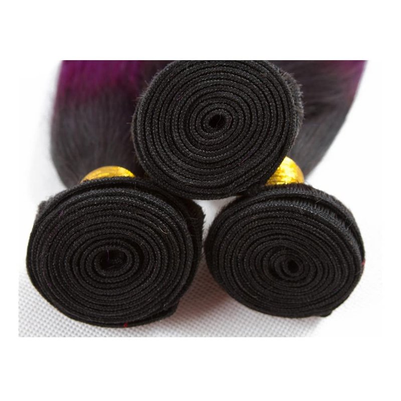 Purple Human Hair Bundles 24 26 28 Inch Body Wave Omber Purple Bundle Human Hair Bundles 12A Unprocessed Brazilian Virgin Hair Quick Weave for Black Women