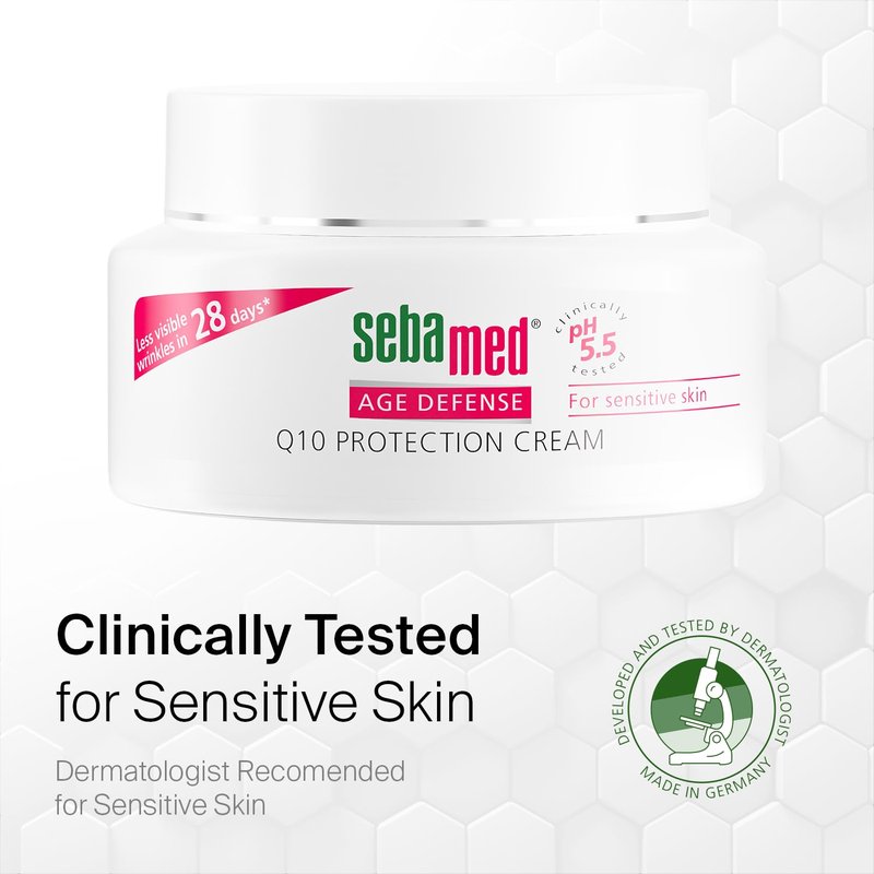 SEBAMED Face Cream Q10 Age Defense Protection Cream, Anti Aging Facial Moisterizer, 1.69 Fluid Ounce