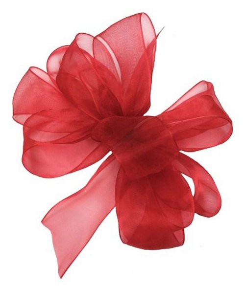 Berwick Offray LLC 423875 Simply Sheer Asiana Ribbon - 1/4" W X 100 yd - Red Ribbon