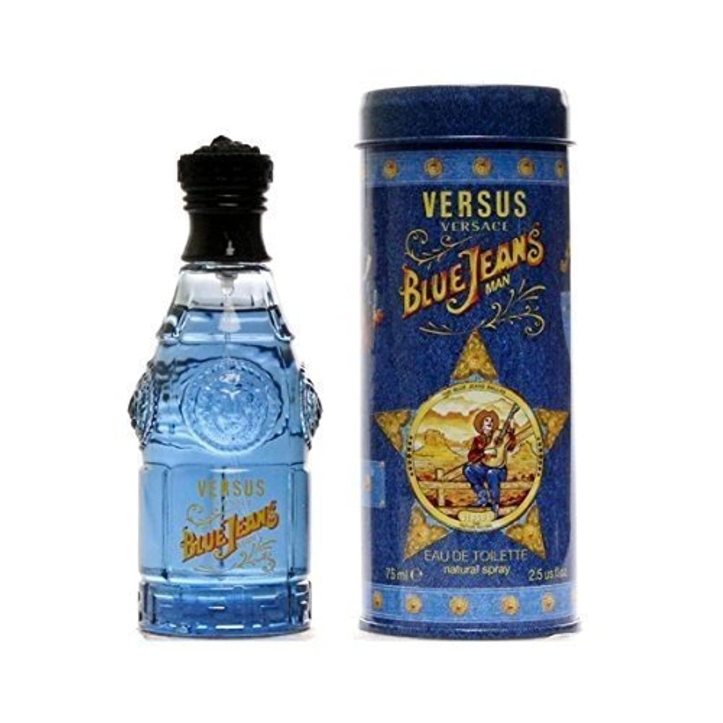 Versus Blue Jeans By Gianni Versace For Men, Eau De Toilette Spray 2.5 Ounces