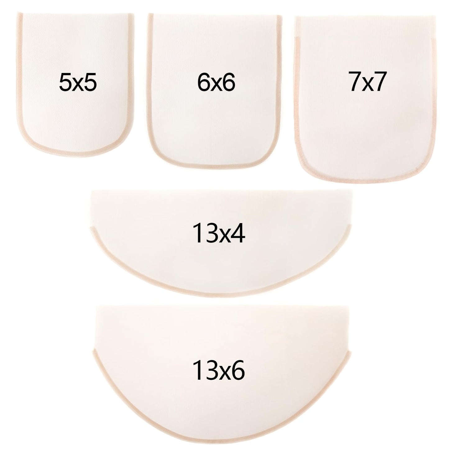 BEEOS 5x5 Skinlike Real HD Lace for Wig Making 1 Pieces, 0.1mm Ultra-thin Swiss Lace Net Base for Making Closure, Wigs Accessories for Repairing Wig Cap