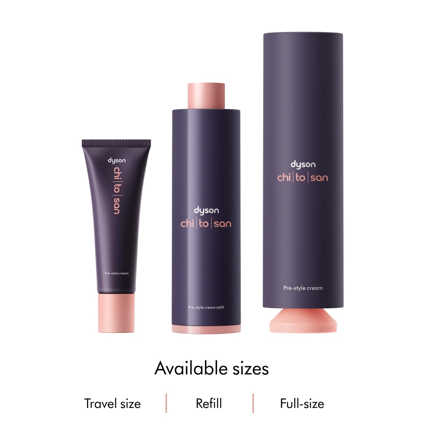 Dyson Chitosan™ Pre-style cream travel mini, Straight to wavy, Light conditioning, 30mL
