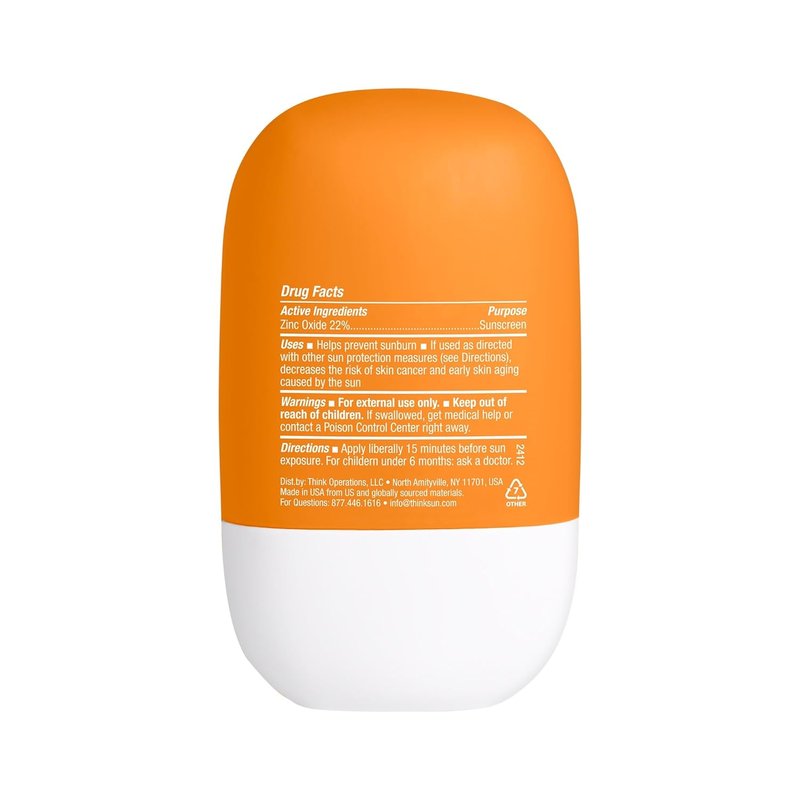 Thinkdaily SPF 30 Sunscreen - Hydrating Mineral Face Serum with Zinc Oxide, Aloe Vera & Jojoba Oil | 1 Fl Oz