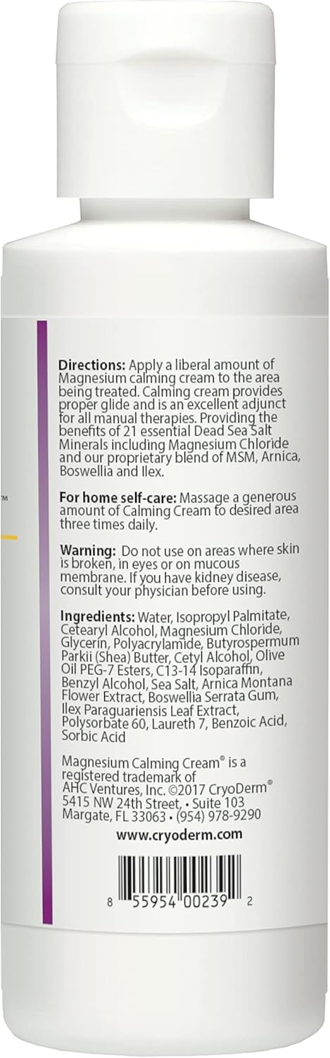 Magnesium Calming Cream - Soothing Moisturizer for Stress Relief | 4 oz