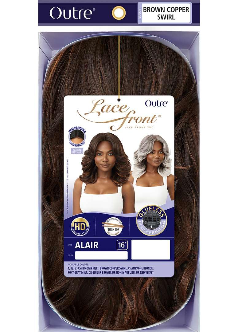 Outre Lace Front Wig - Alair (DR GINGER BROWN)