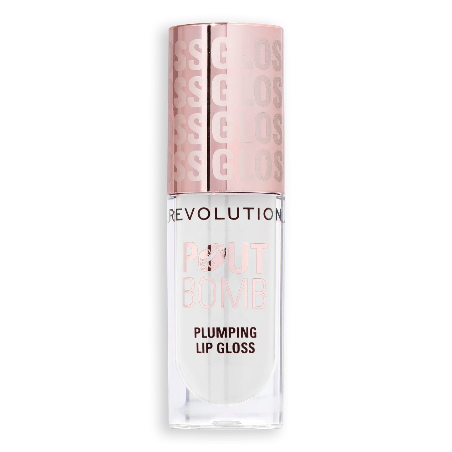 Revolution Pout Bomb Plumping Lip Gloss, Glaze Clear