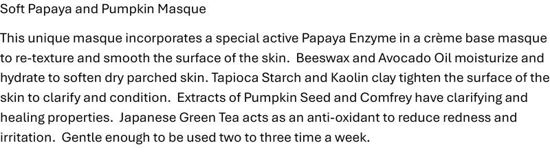 KarmaCeuticles Soft Papaya & Pumpkin Masque, 2 oz.