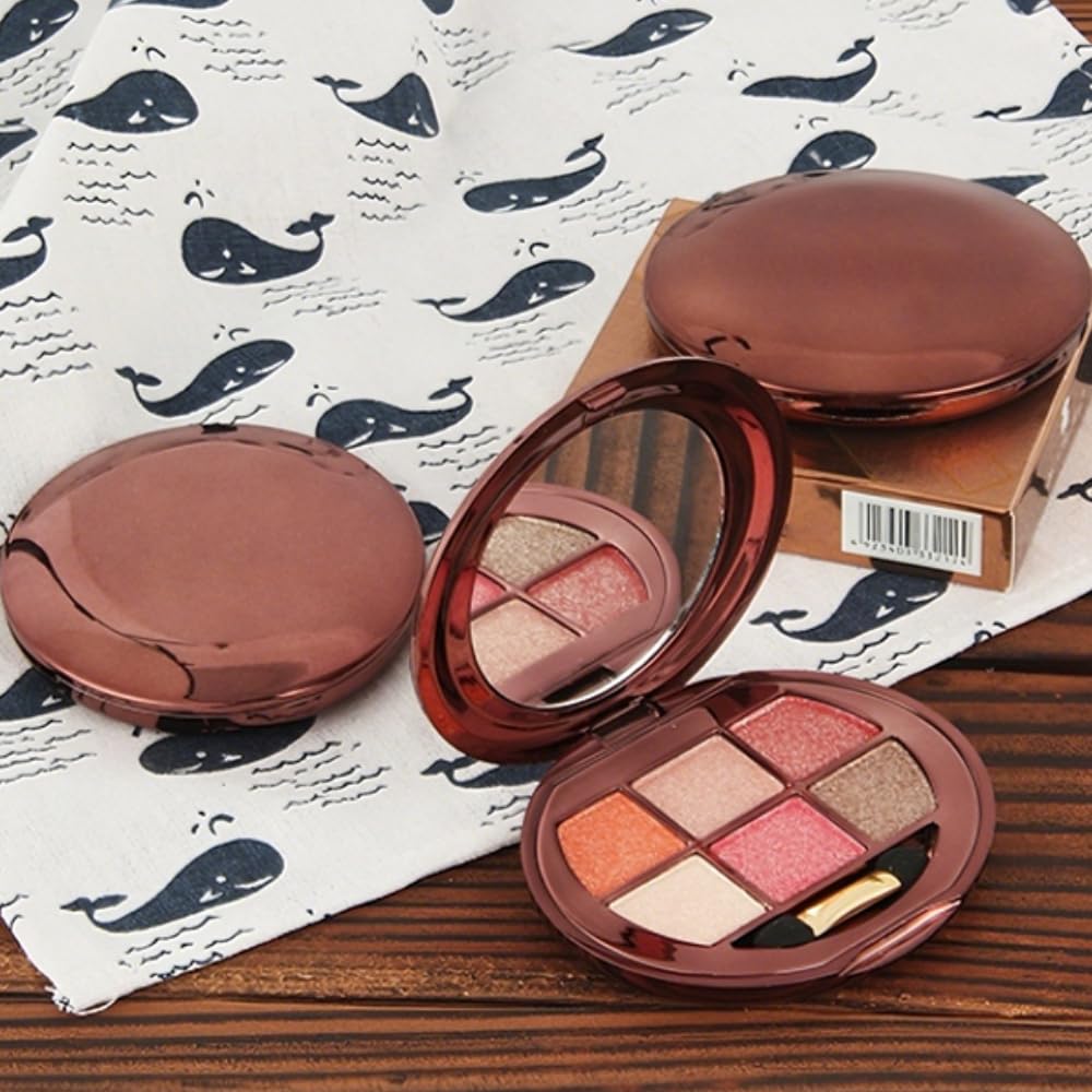 Neutral Eyeshadow Palette 5 Colors, Nude Brown Matte & Subtle Shimmer Shades, Highly Pigmented Blendable Long-Lasting Powder, Smooth No-Fallout Daily Eye Makeup Palette for Work and Natural Looks- C02