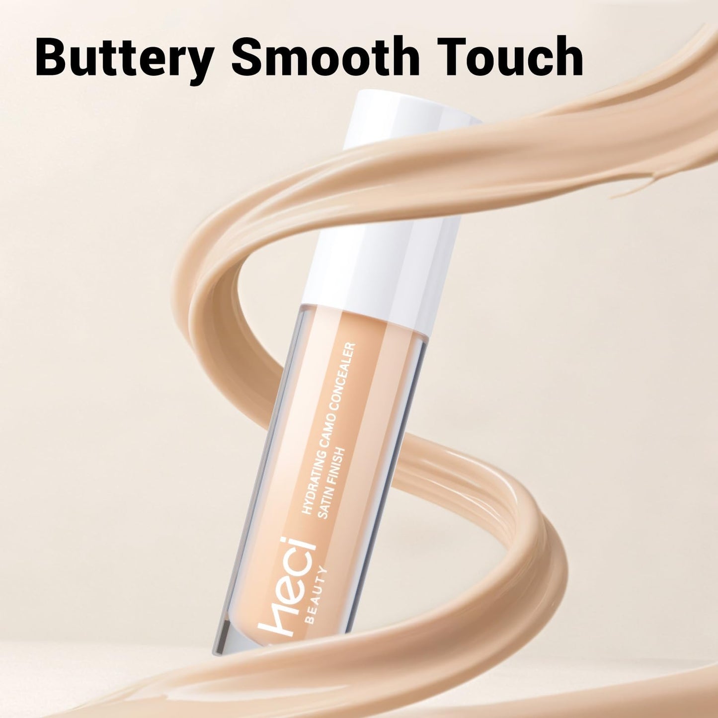 HECI BEAUTY Liquid Concealer Makeup for Blemishes & Dark Circles - Medium to Full Coverage Concealer for Face,05 Medium, 0.22 Fl Oz