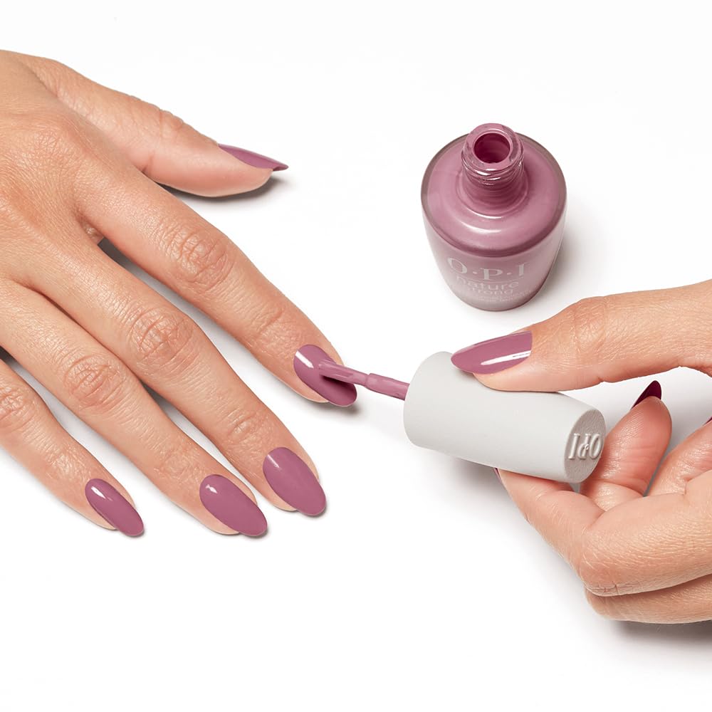 OPI Nature Strong Simply Radishing | Opaque Dark Pink Crème Natural Origin Nail Polish | Plant Based, Vegan, Cruelty Free
