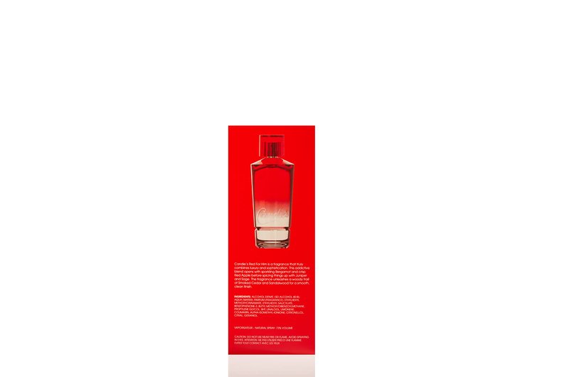 CANDIE'S Red For Him Eau de Toilette - Long-Lasting Cologne for Men, Sweet Masculine Scent, Strong Body Spray, Ideal for Daily Wear, Lasts All Day, Affordable Fragrance, Refreshing and Bold, 3.4 fl Oz