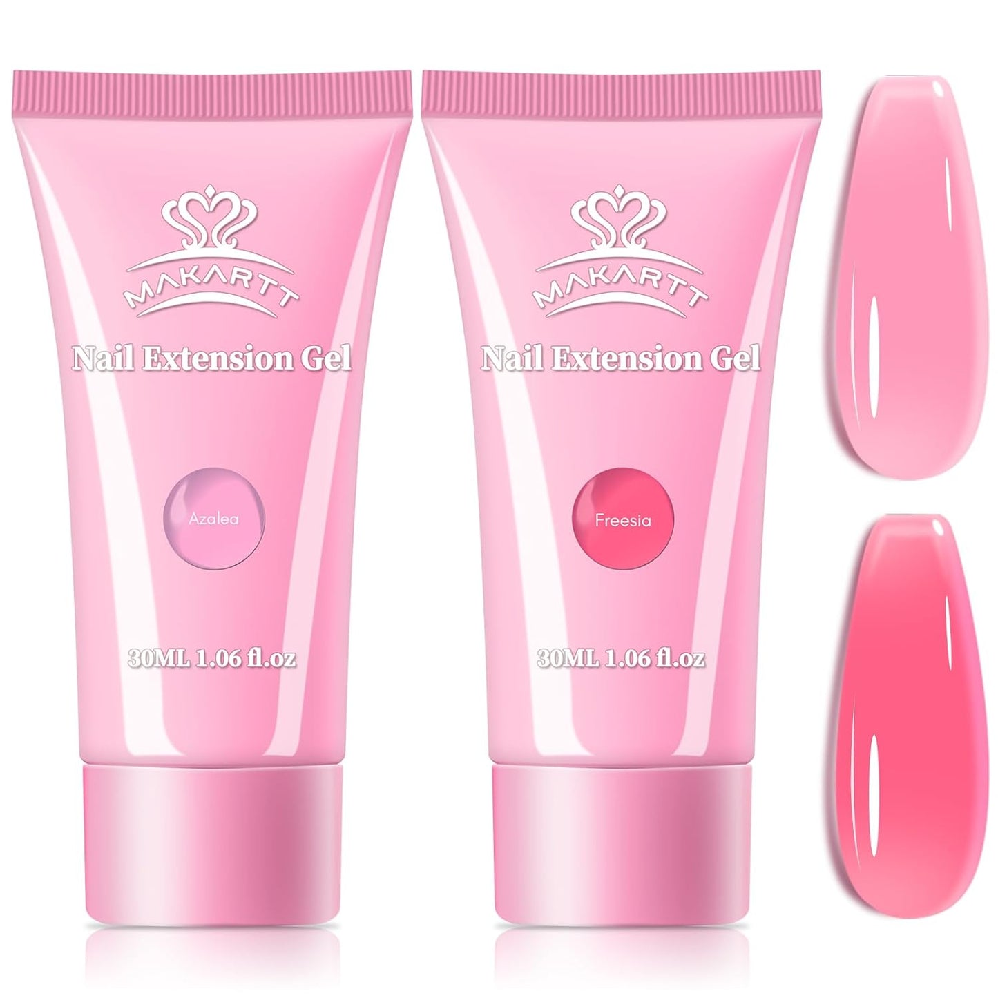 Makartt Poly Nail Gel: Clear 50ML Gel Builder for Natural-Looking Strengthener 3D Molding Gel for Trendy Nail Art-Long-Lasting and Easy to Use Supplies