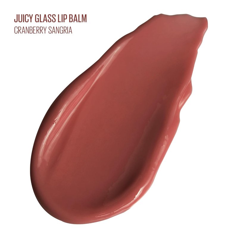 Kaja Juicy Glass Lip Balm - Hydrating Tinted Lip Care for Plump, Moisturized Lips | Cranberry Sangria, 0.15 oz