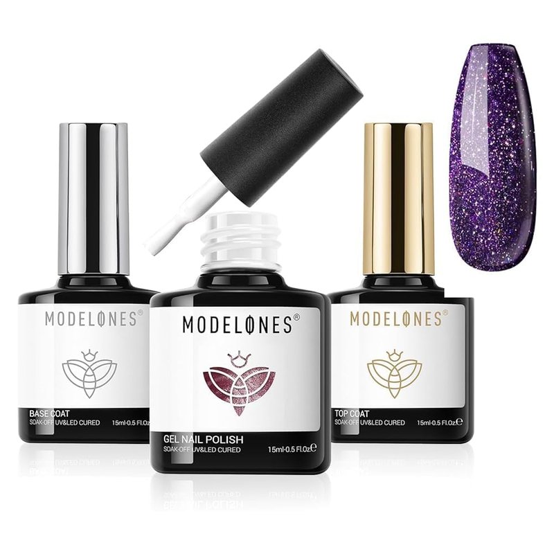 modelones Cat Eye Gel Polish Nail Magnet, 3-in-1 Cat Eye Magnet Pen & Heart-Shaped for Nail Art