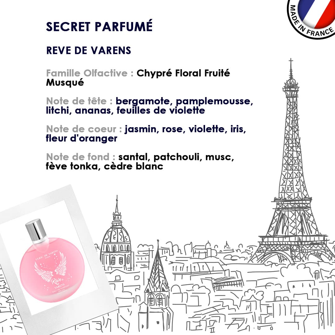 Ulric de Varens Udv Reve De Varens For Women Eau De Parfume Spray 3.4 Ounces, Clear