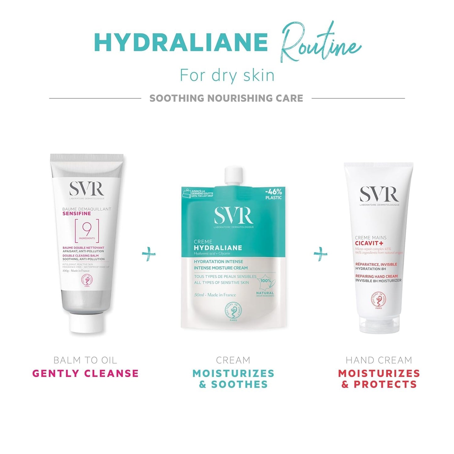 SVR - Hydraliane Hydrating Face Cream - Face Moisturizer for Normal to Dry, Sensitive Skin - All day Hydration - Dermatologically Tested, Hypoallergenic - Naturally-Derived Ingredients - 1.3 fl.oz