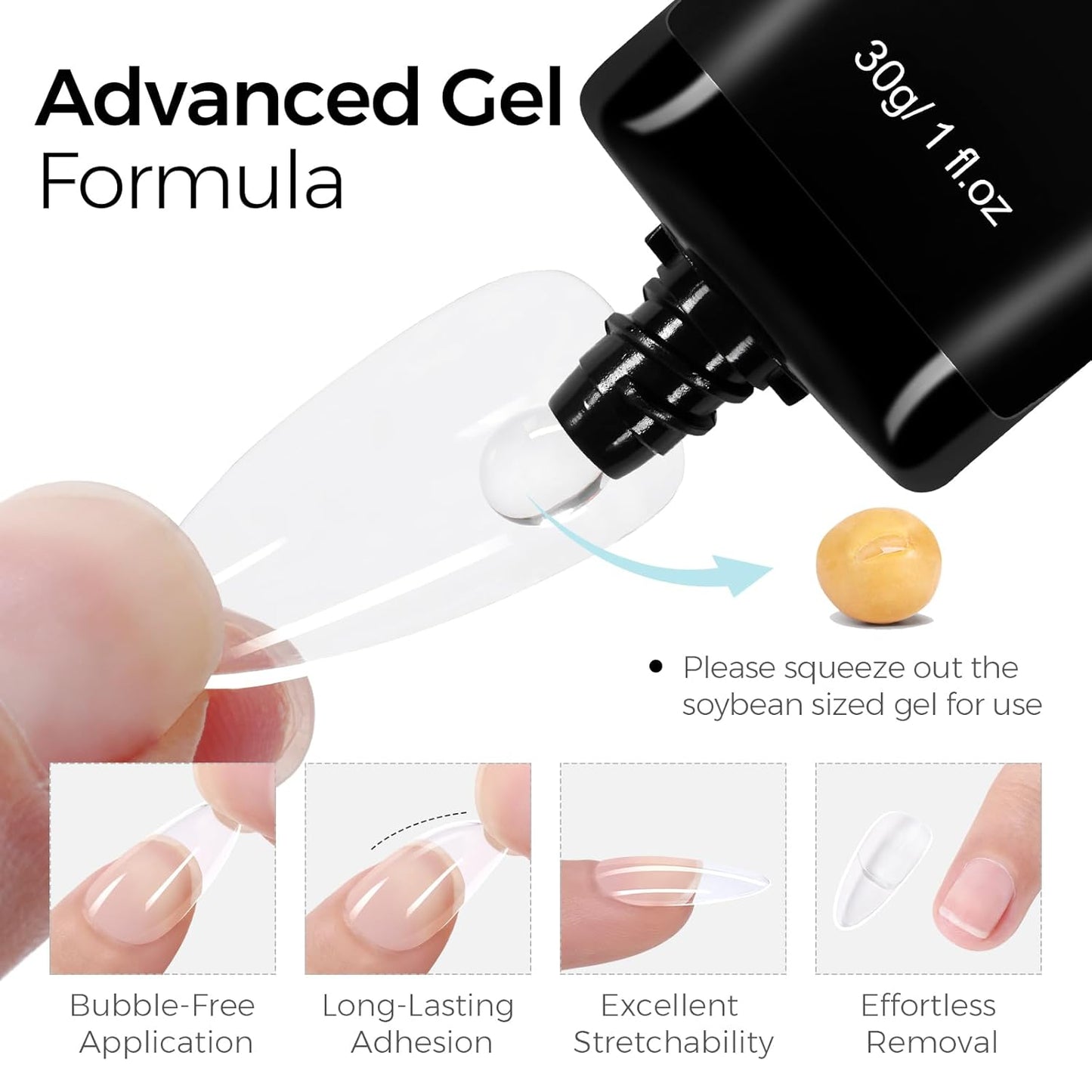 TOMICCA Short Nail Tips Extra Short Square Nail Tips, 192Pcs Fake Nails 12 Sizes Acrylic Clear Nails for Beginner and Professional DIY Gel Nails Salon
