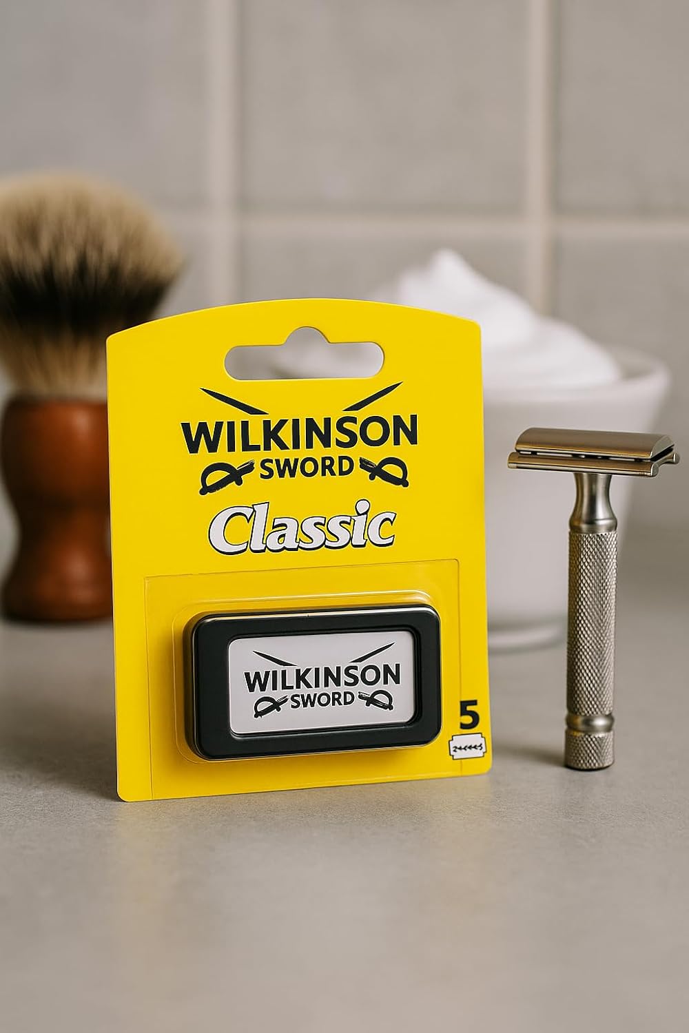 Wilkinson Sword Double Edge Safety Razor Blades - German Stainless Steel for Smooth Shaves | 100 Pack