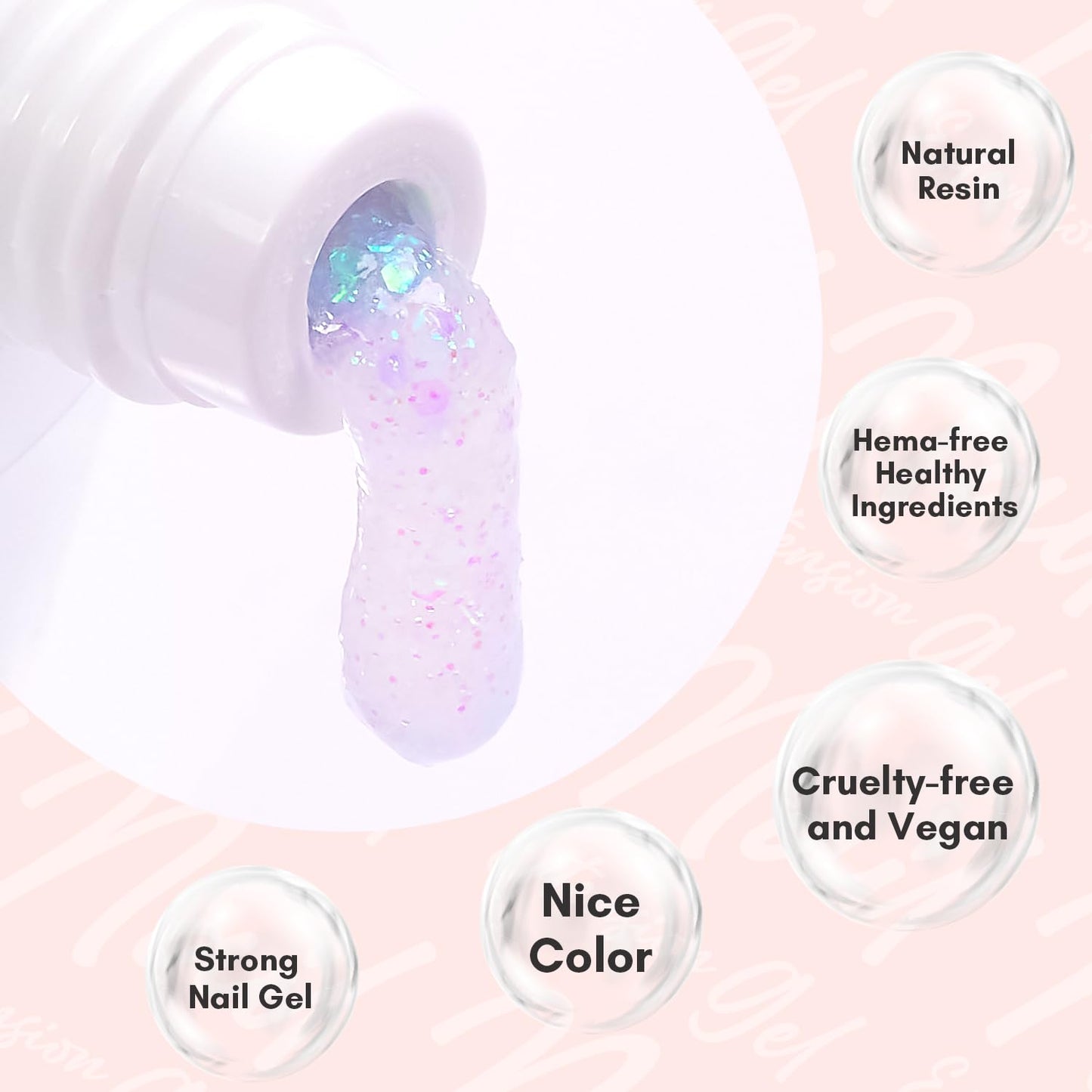 Makartt Poly Nail Gel: Clear 50ML Gel Builder for Natural-Looking Strengthener 3D Molding Gel for Trendy Nail Art-Long-Lasting and Easy to Use Supplies