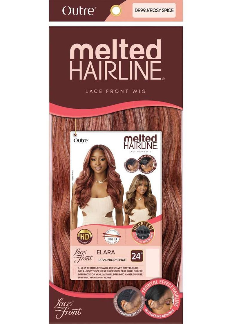 Outre Lace Front Wig - Melted Hairline - Elara (OFF BLACK 1B)