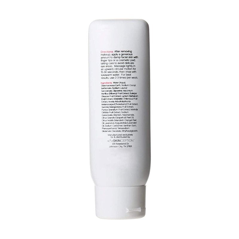 Microderm Facial Exfoliator Anti-Aging Exfoliating Skin Cleanser Cream by Skinception 4oz.