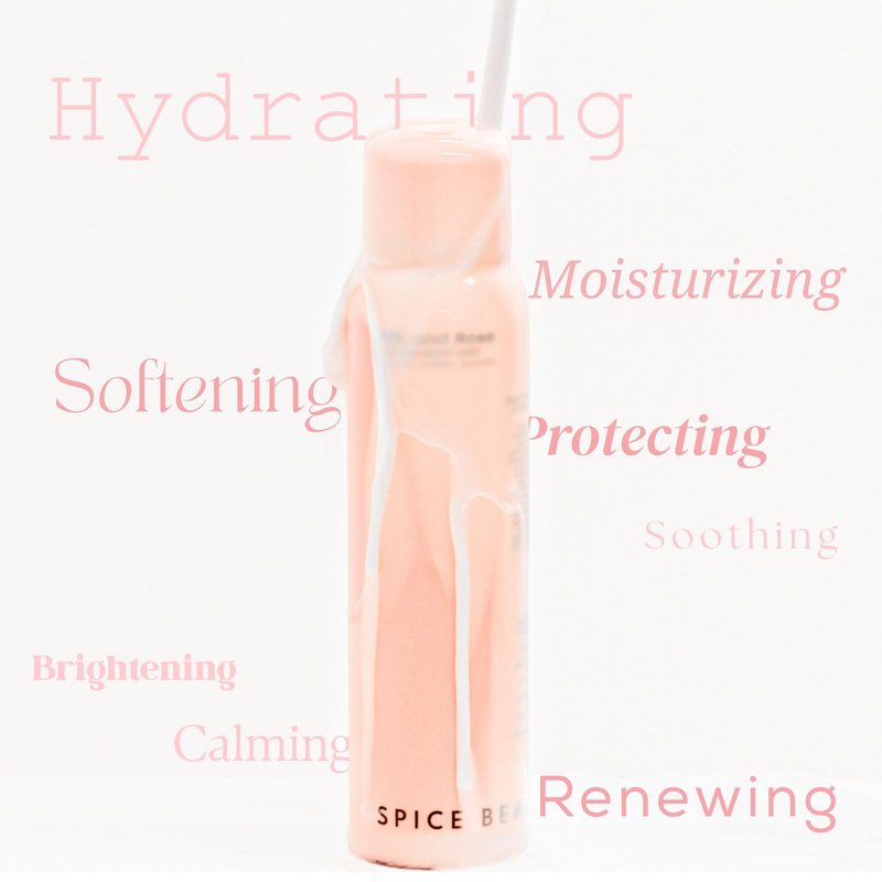 SPICE BEAUTY Milk & Rose Hair & Body Mist | Hydrating Floral Mist for Hair, Skin & Clothing | Rose, Goat Milk & Skin-Loving Ingredients | 6.7 oz