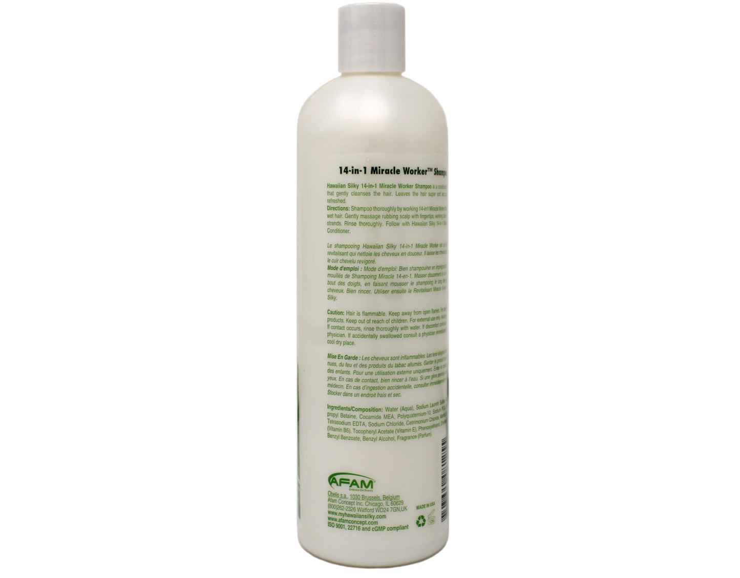 Hawaiian Silky Miracle Worker 14-in-1 Shampoo & Conditioner Bundle, Hydrating & Strengthening Hair Care Set, 16 fl oz Each