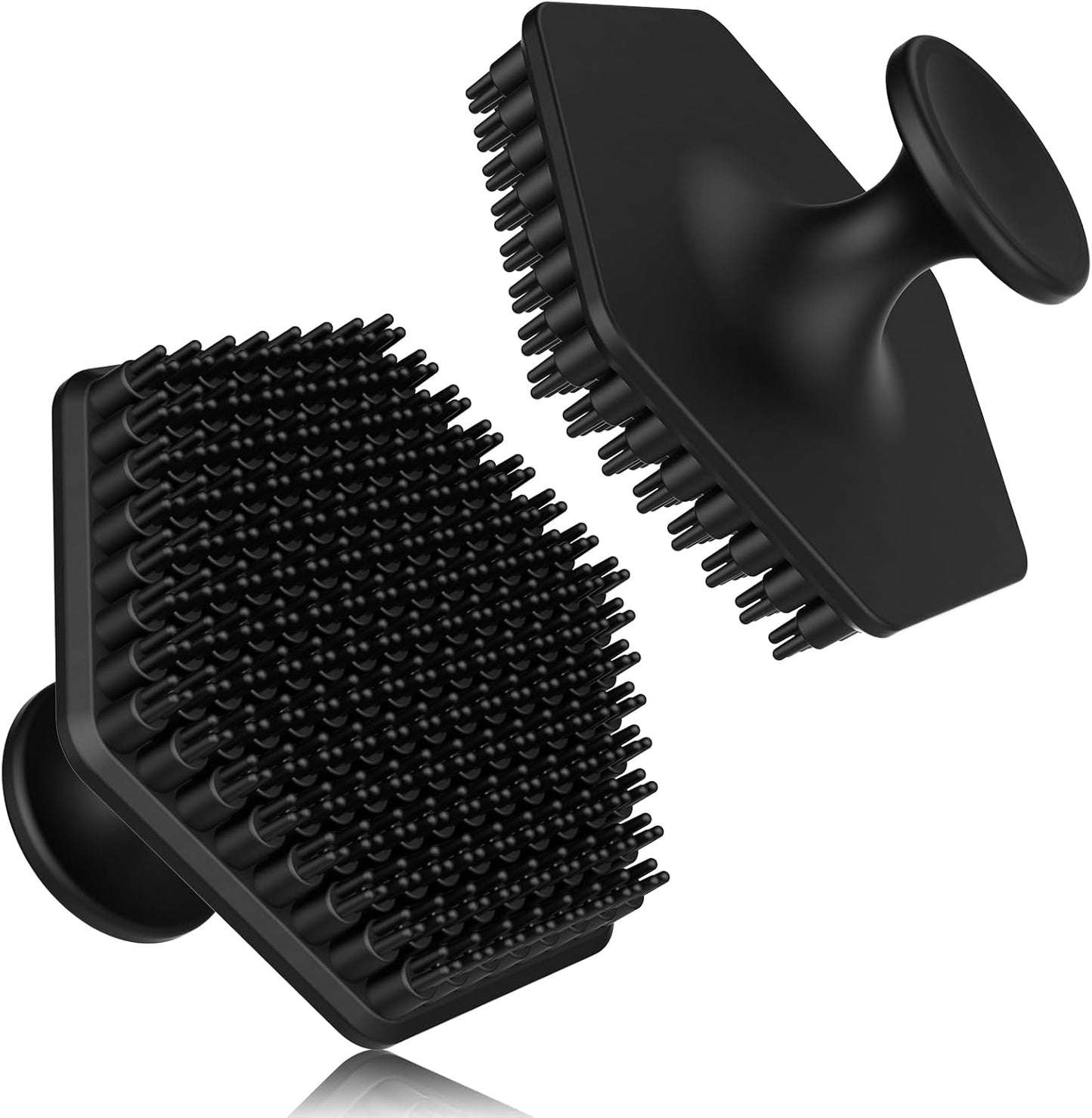 VWMYQ Silicone Face Scrubber for Men, Gentle Exfoliator Pad & Massager, Facial Cleansing Brush Silicone Face Wash Brush Removes Dead & Dry Skin (Black)