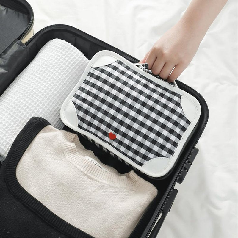VanFn Cosmetic Bags, Makeup Bag Cosmetic Bag for Women Cosmetic Travel Makeup Bag Large Travel Toiletry Bag for Girls Make Up Bag Brush Bags P.Travel Series