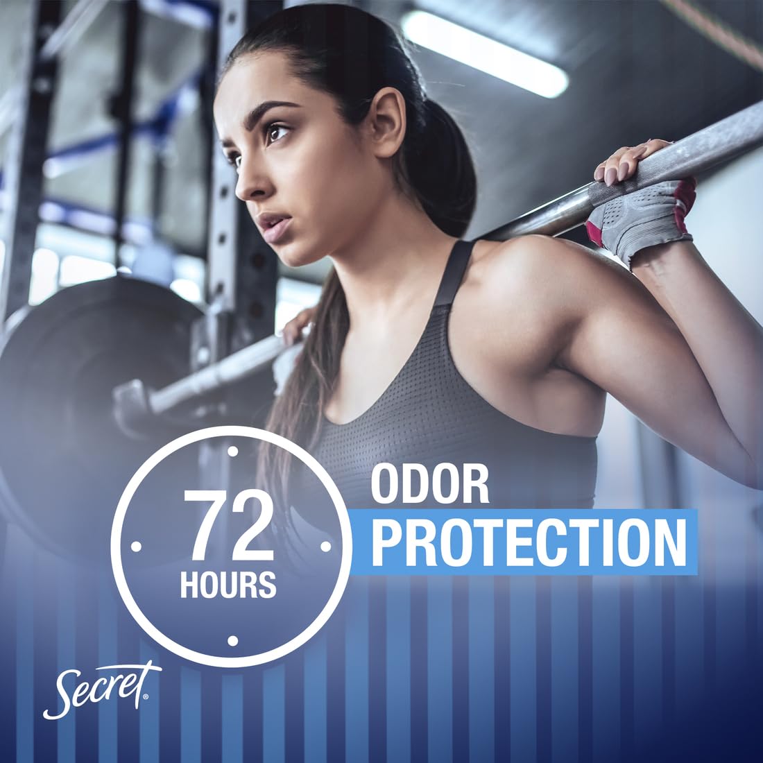 Secret Outlast Antiperspirant Deodorant for Women, 72hr Sweat & Odor Protection, PH Balancing Minerals, Clear Gel, Unscented, 2.6 oz