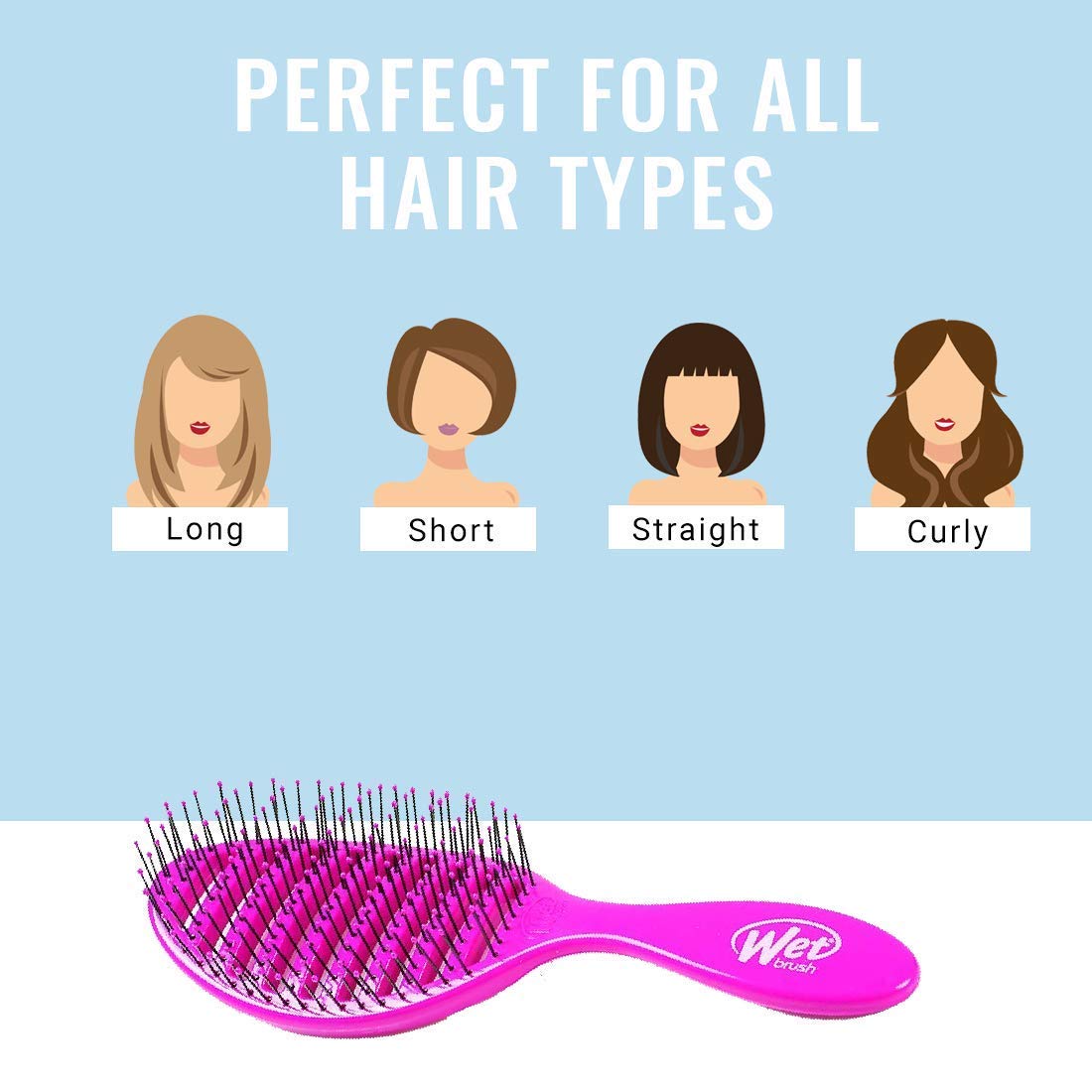 Wet Brush Speed Dry Hair Brush - Pink - Vented Design and Ultra Soft HeatFlex Bristles Are Blow Dry Safe With Ergonomic Handle Manages Tangle and Uncontrollable Hair - Pain-Free