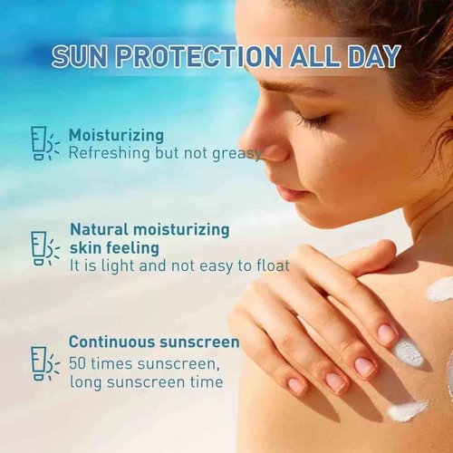 2 Pack Centella Sunscreen SPF 50, 47ML Light & Hydrating Centella Face Serum, Daily UV Defense Summer Sunblock for Face (1.6 Fl Oz (Pack of 2), Sun Protection Factor (SPF), 50)