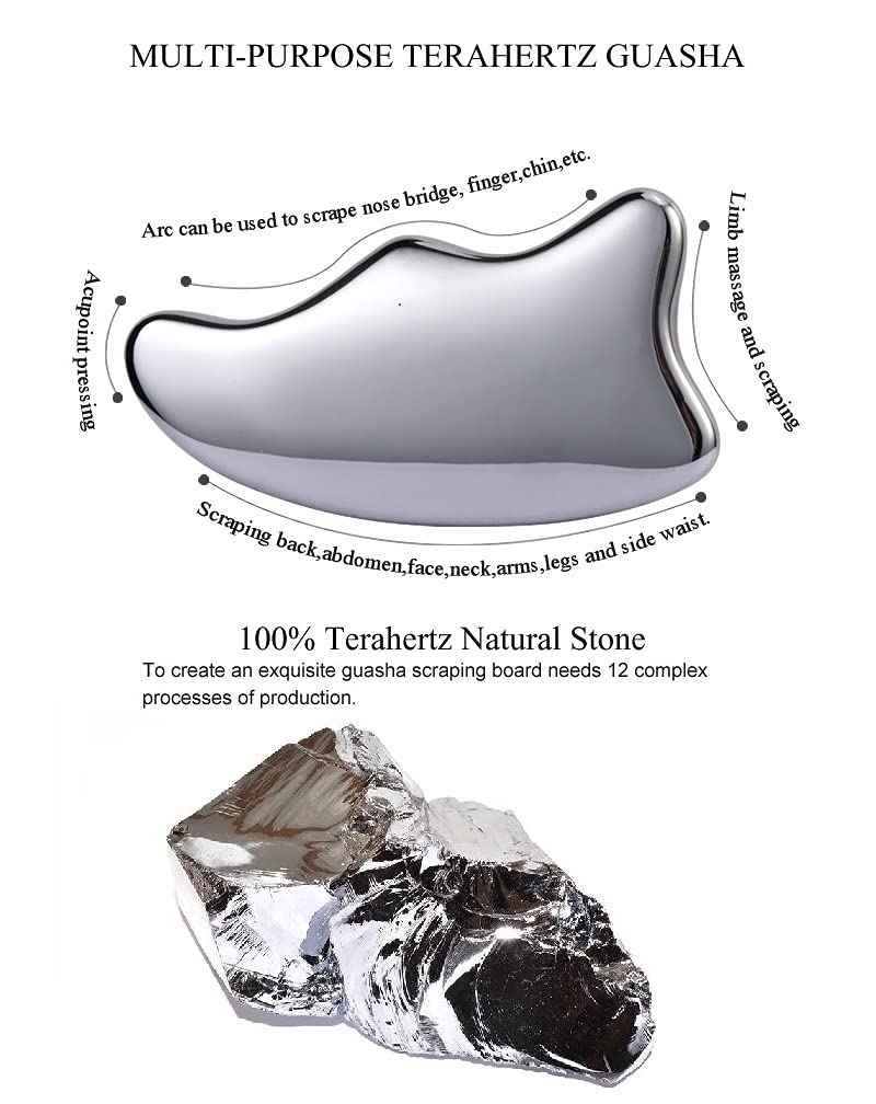 SAEEYCUE Terahertz Stone Gua Sha Scraping Tools Facial Gua Sha