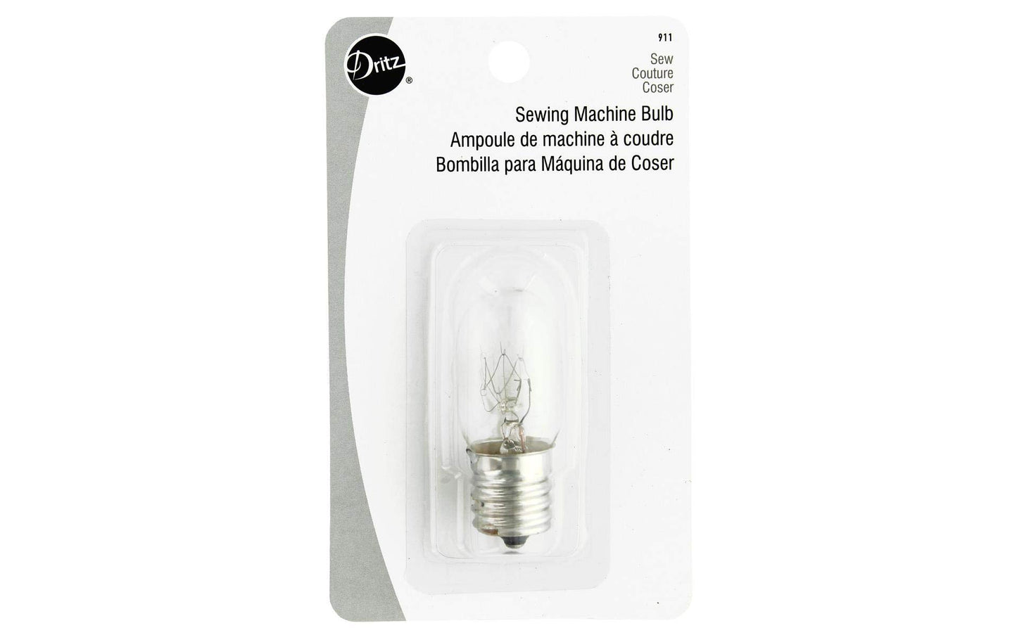 Dritz Sewing Bulb with Screw-in Base, Machine Light, 1 Count (Pack of 1), Nickel
