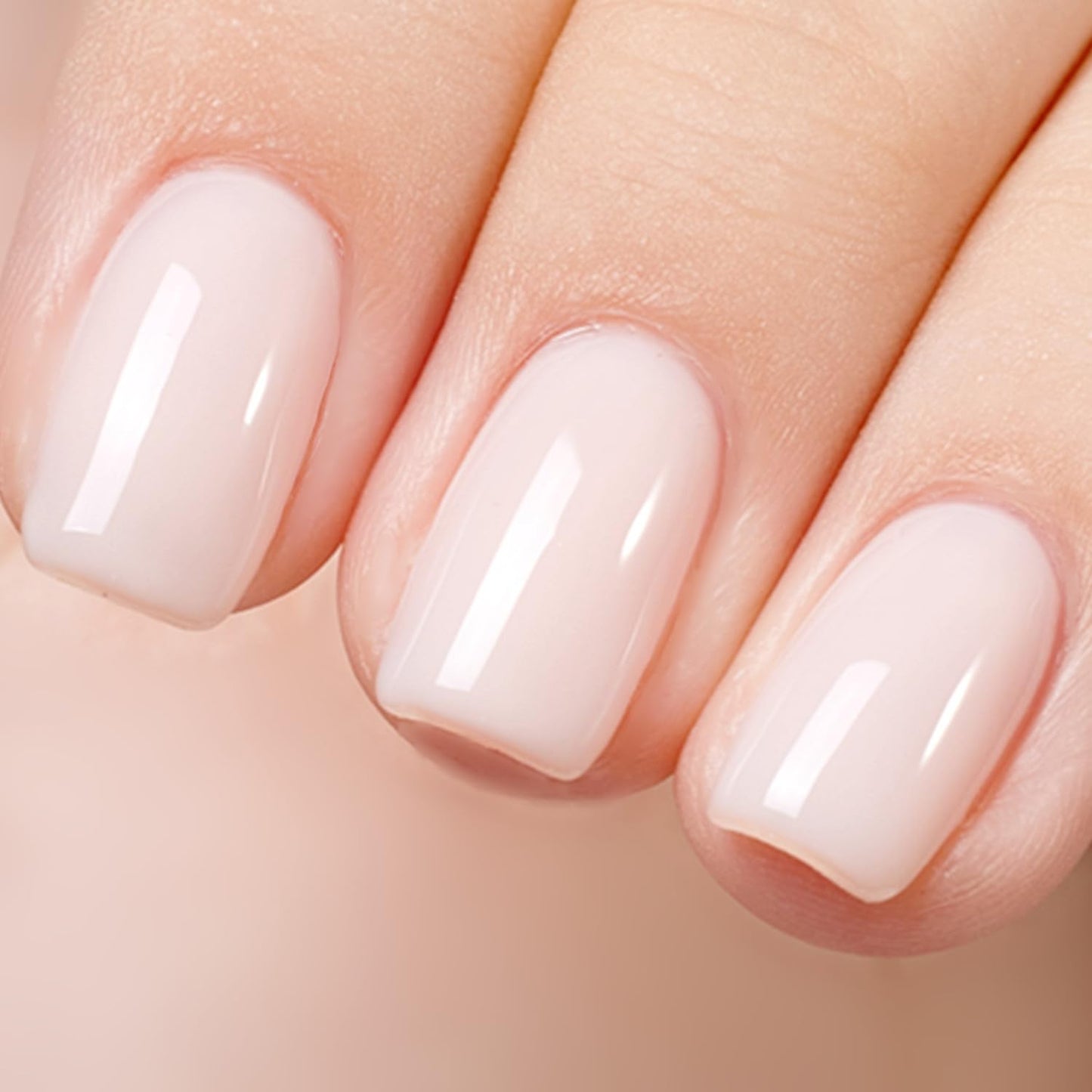 Gel Nail Polish, Milky White Nude Gel Polish, 0.27 fl oz